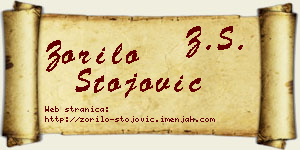 Zorilo Stojović vizit kartica